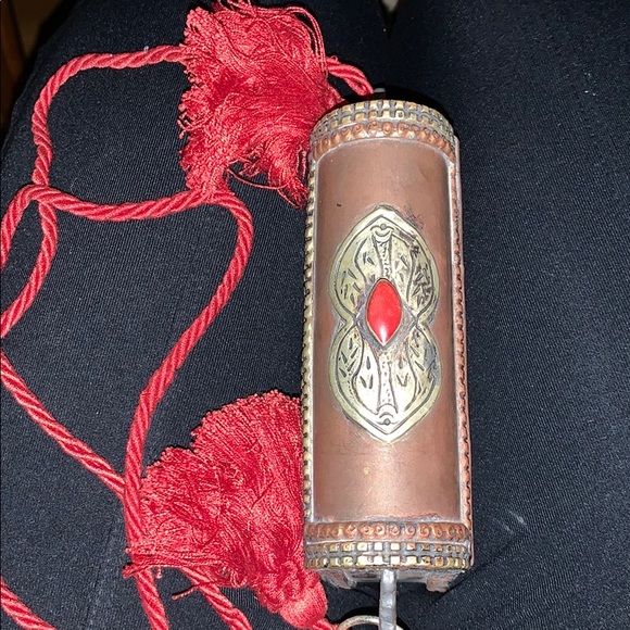 VINTAGE Morocco Copper/Brass Carved Metal Purse - Picture 8 of 8